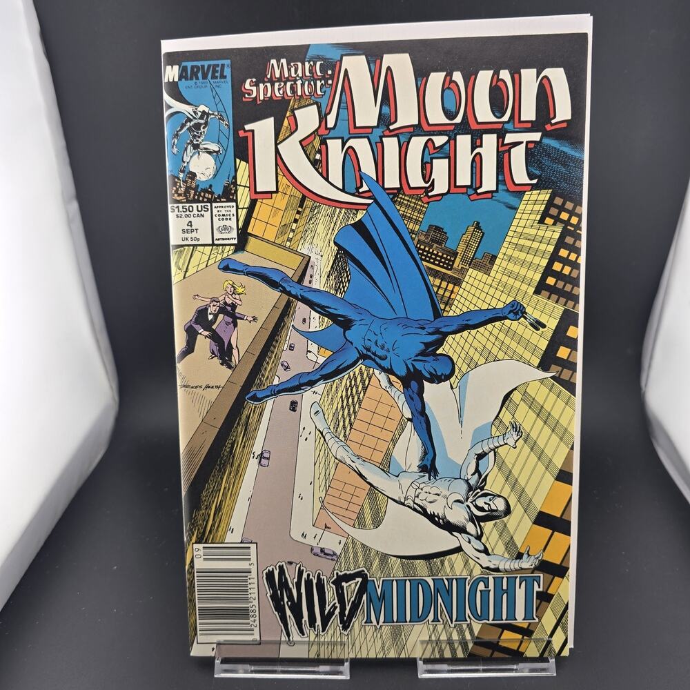 Marc Spector Moon Knight #4 Newsstand VF/NM 1989 1st App Midnight Marvel Key